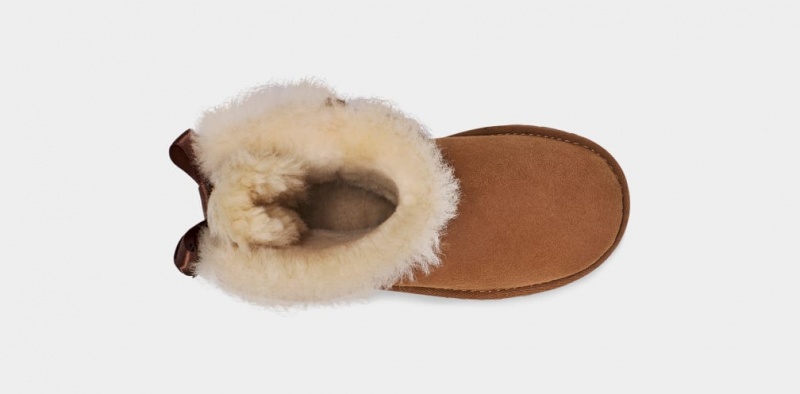 Kozaki Dziecięce Ugg Bailey Bow II Brązowe | HDC-389057