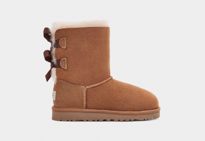 Kozaki Dziecięce Ugg Bailey Bow II Brązowe | HDC-389057