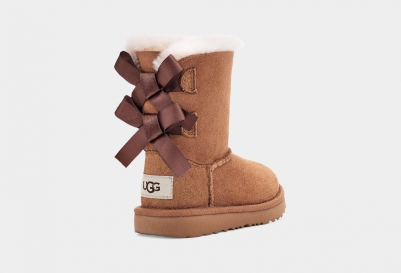 Kozaki Dziecięce Ugg Bailey Bow II Brązowe | QIE-574023