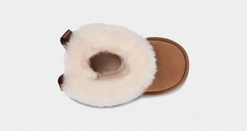 Kozaki Dziecięce Ugg Bailey Bow II Brązowe | QIE-574023