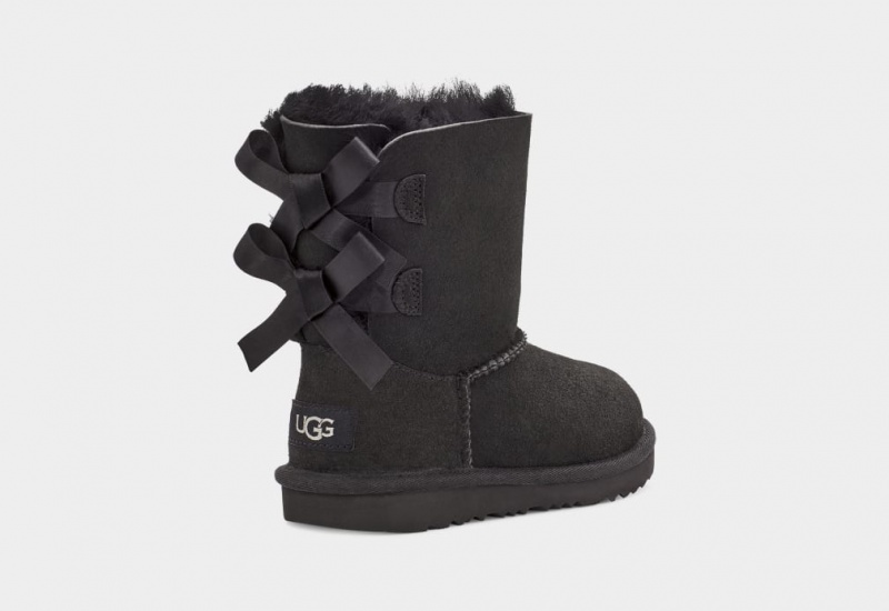 Kozaki Dziecięce Ugg Bailey Bow II Czarne | RHE-706314