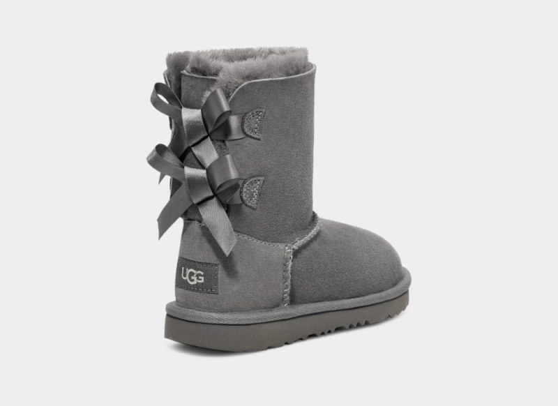 Kozaki Dziecięce Ugg Bailey Bow II Szare | QOA-563841