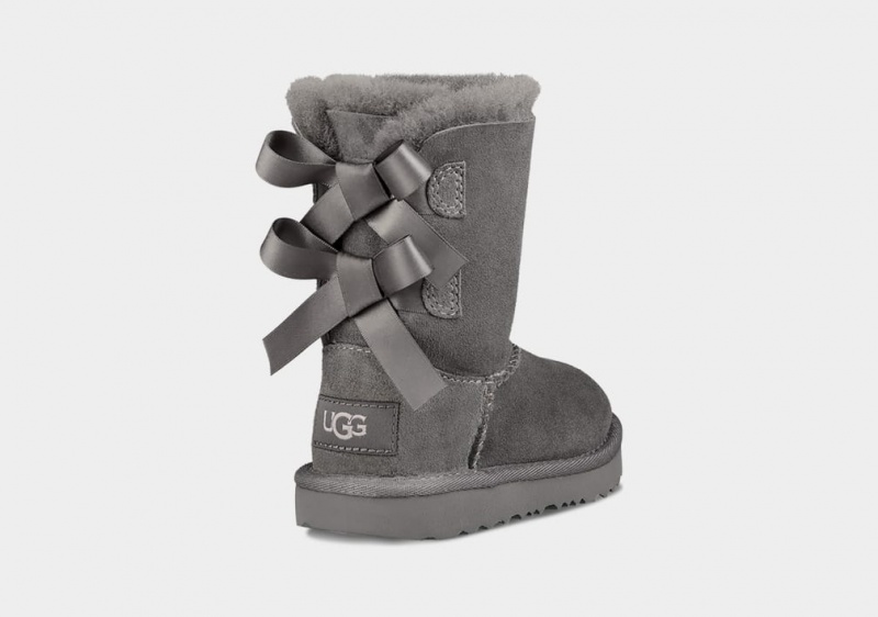 Kozaki Dziecięce Ugg Bailey Bow II Szare | WSH-173485