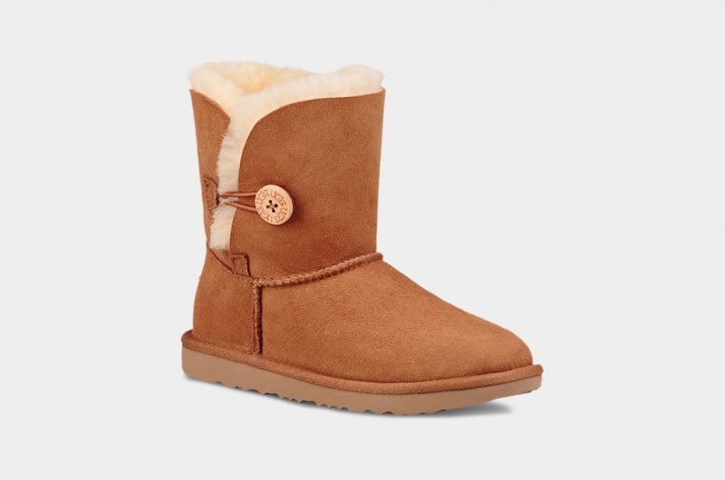 Kozaki Dziecięce Ugg Bailey Button II Brązowe | FVB-750128