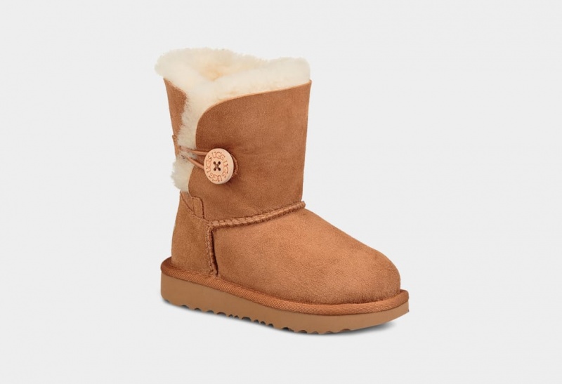 Kozaki Dziecięce Ugg Bailey Button II Brązowe | KQS-592476