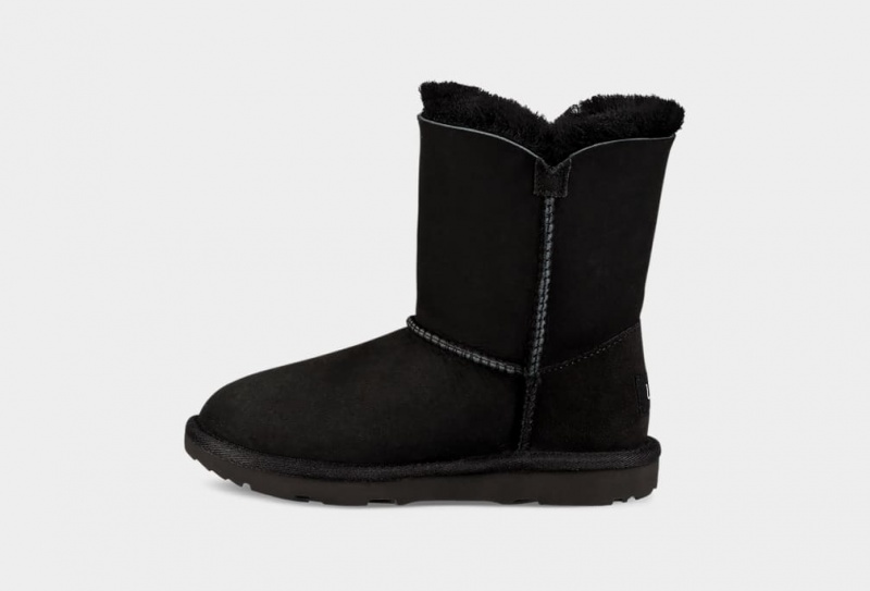 Kozaki Dziecięce Ugg Bailey Button II Czarne | QFP-357614