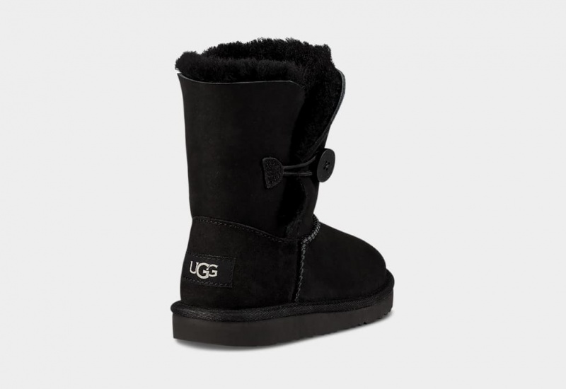 Kozaki Dziecięce Ugg Bailey Button II Czarne | QFP-357614