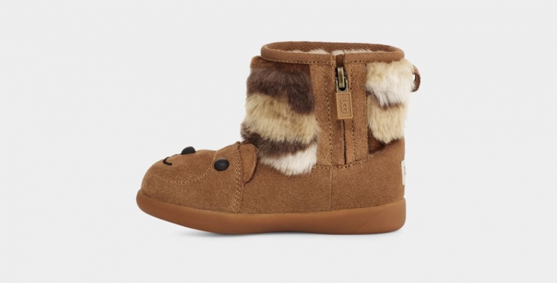 Kozaki Dziecięce Ugg Bear Stuffie Brązowe | RFN-639405