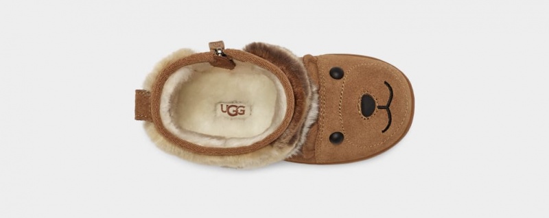 Kozaki Dziecięce Ugg Bear Stuffie Brązowe | RFN-639405