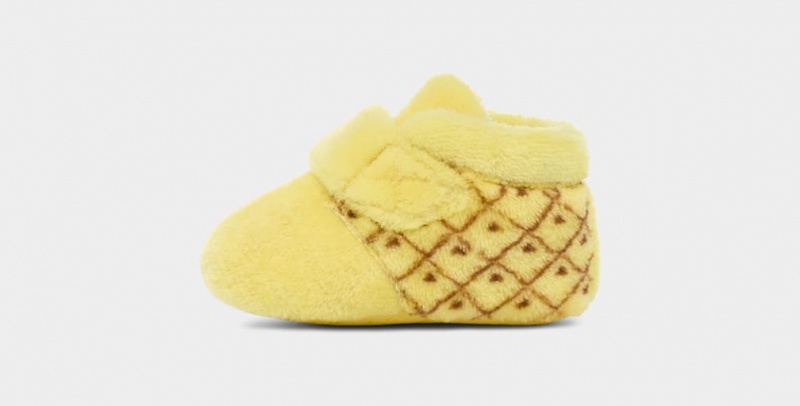 Kozaki Dziecięce Ugg Bixbee Pineapple Stuffie Żółte | VDT-863092