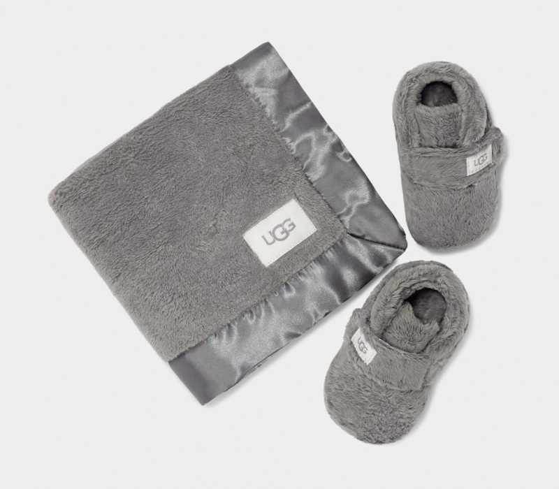 Kozaki Dziecięce Ugg Bixbeeie and Lovey Blanket Szare | RSX-519476