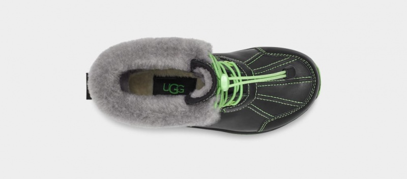 Kozaki Dziecięce Ugg Butte II CWR Glow Grafiką Czarne Zielone | UXQ-582019