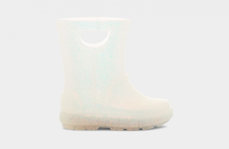 Kozaki Dziecięce Ugg Drizlita Glitter Białe | QXD-379064