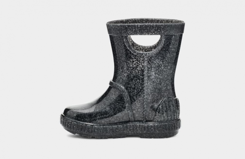 Kozaki Dziecięce Ugg Drizlita Glitter Czarne | GFZ-198527