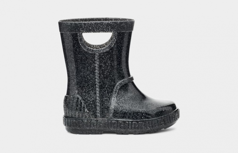 Kozaki Dziecięce Ugg Drizlita Glitter Czarne | GFZ-198527