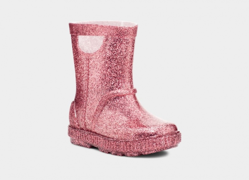 Kozaki Dziecięce Ugg Drizlita Glitter Różowe | AND-742830