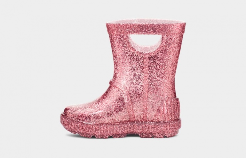 Kozaki Dziecięce Ugg Drizlita Glitter Różowe | AND-742830