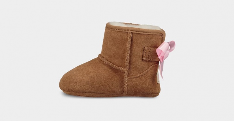 Kozaki Dziecięce Ugg Jesse Bow II Brązowe | HID-762840