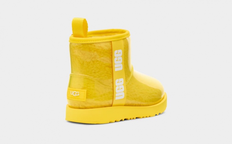 Kozaki Dziecięce Ugg Klasyczne Clear Mini II Żółte | UCZ-024718