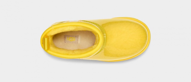 Kozaki Dziecięce Ugg Klasyczne Clear Mini II Żółte | UCZ-024718