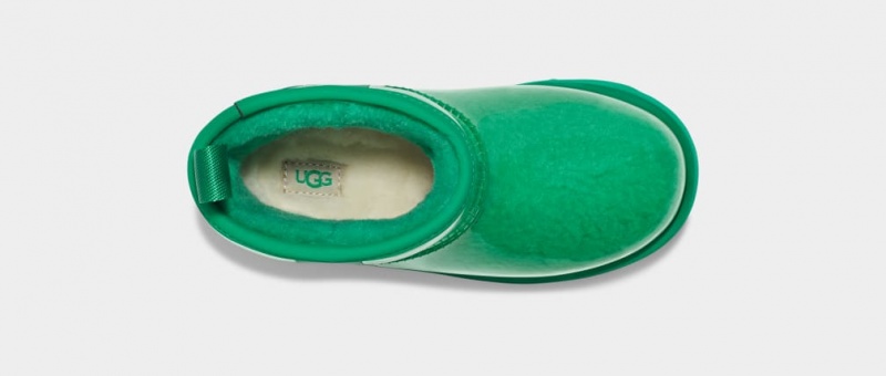 Kozaki Dziecięce Ugg Klasyczne Clear Mini II Turkusowe Zielone | STJ-402613