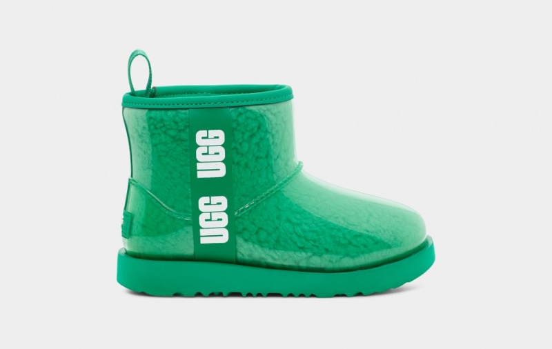 Kozaki Dziecięce Ugg Klasyczne Clear Mini II Turkusowe Zielone | STJ-402613