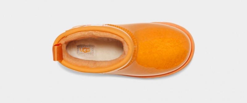 Kozaki Dziecięce Ugg Klasyczne Clear Mini II Pomarańczowe | WNU-601472