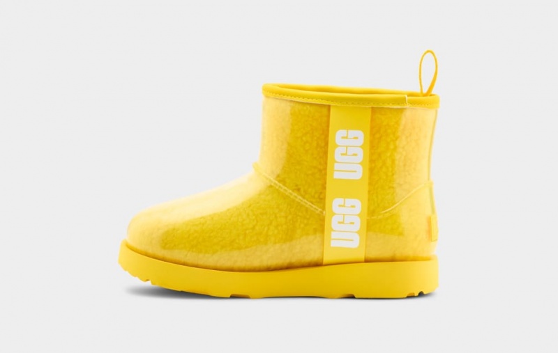 Kozaki Dziecięce Ugg Klasyczne Clear Mini II Żółte | XCL-157326