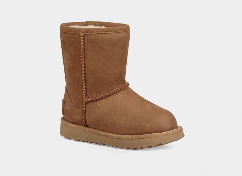 Kozaki Dziecięce Ugg Klasyczne II Weather Brązowe | ZWM-037645