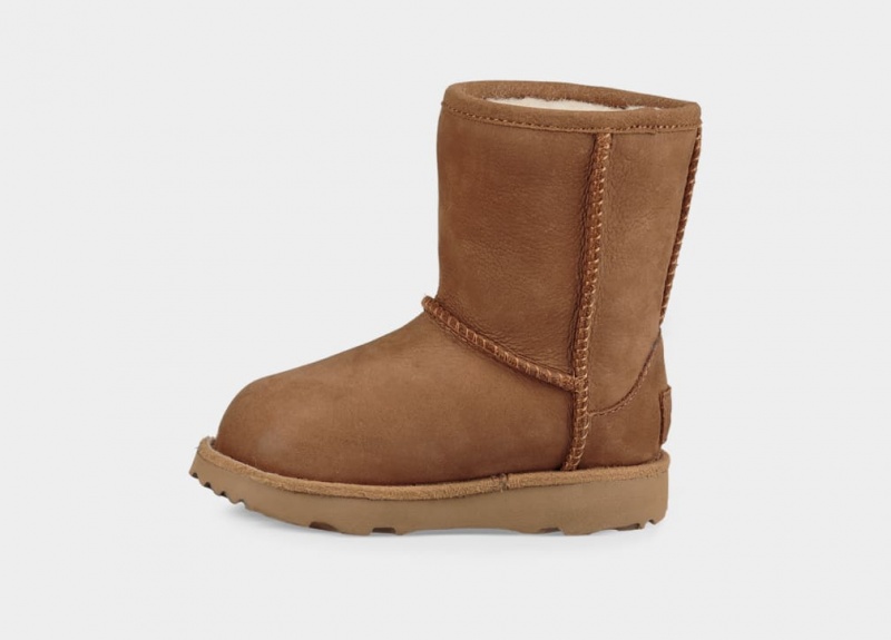 Kozaki Dziecięce Ugg Klasyczne II Weather Brązowe | ZWM-037645