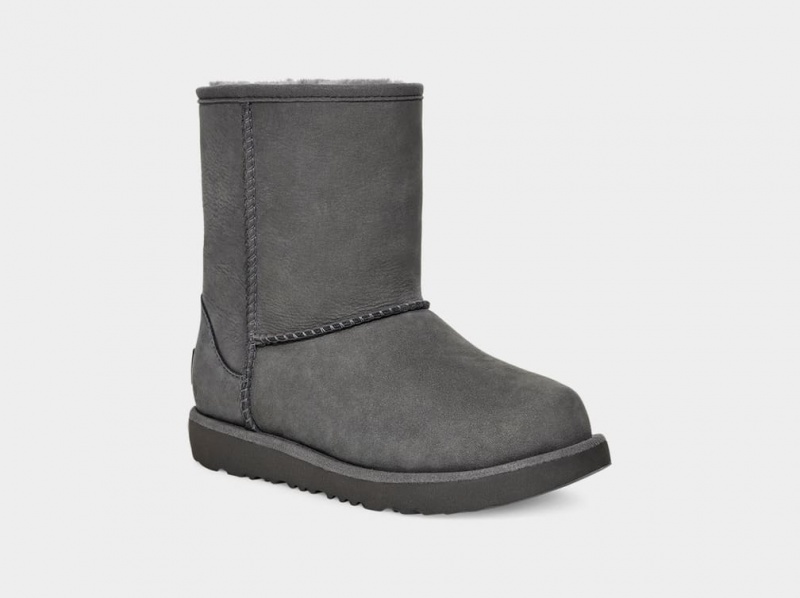 Kozaki Dziecięce Ugg Klasyczne II Weather Szare | ETR-590387