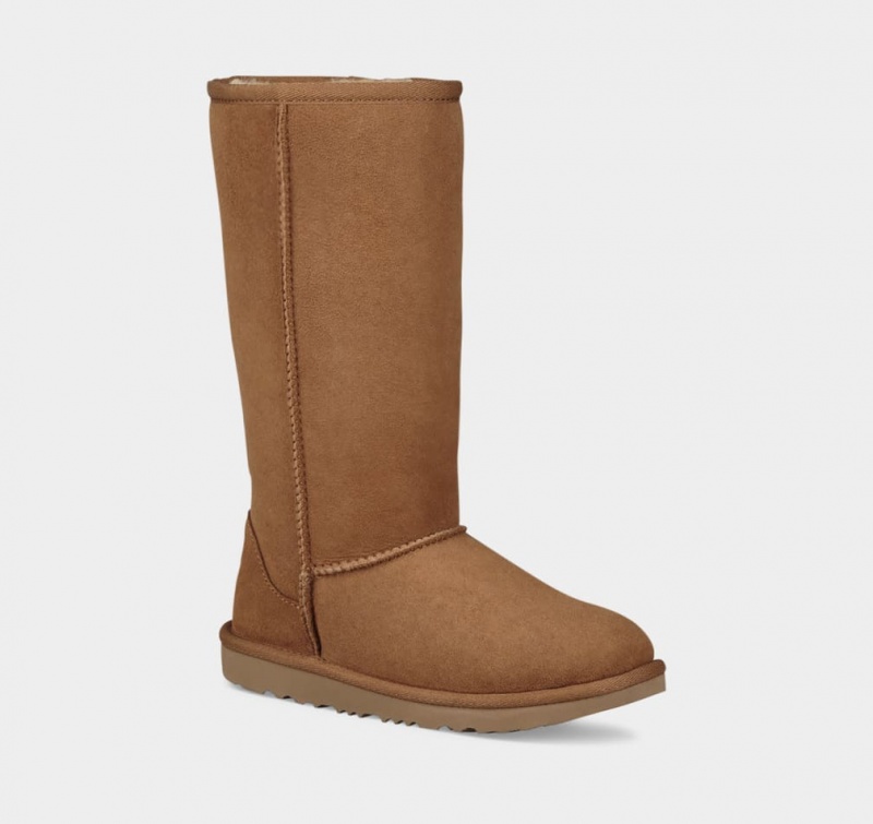 Kozaki Dziecięce Ugg Klasyczne II Wysokie Brązowe | MSG-273819