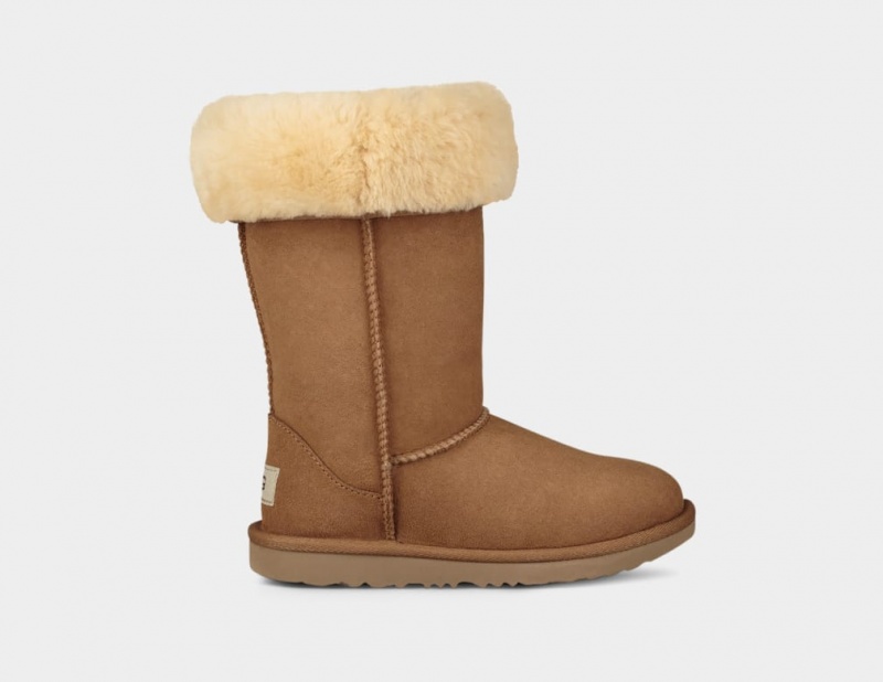 Kozaki Dziecięce Ugg Klasyczne II Wysokie Brązowe | MSG-273819