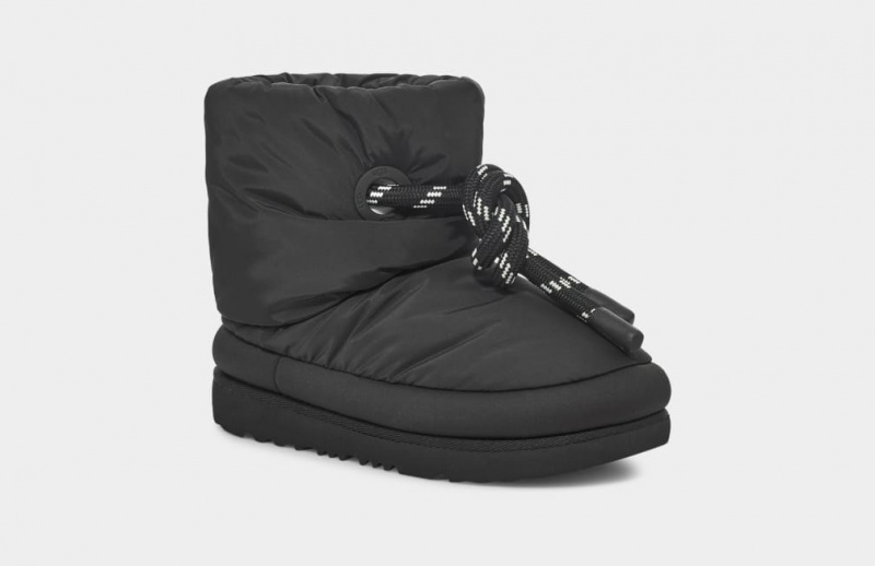 Kozaki Dziecięce Ugg Klasyczne Maxi Czarne | HWK-948520