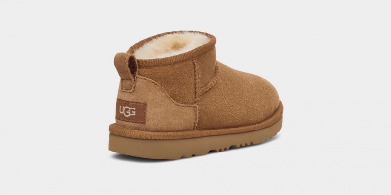 Kozaki Dziecięce Ugg Klasyczne Ultra Mini Brązowe | KAN-527681