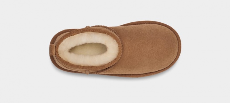 Kozaki Dziecięce Ugg Klasyczne Ultra Mini Brązowe | KAN-527681