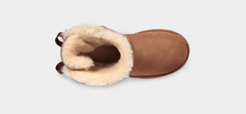 Kozaki Dziecięce Ugg Mini Bailey Bow II Brązowe | CFR-293618