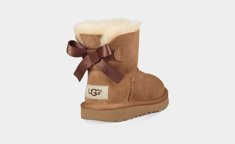 Kozaki Dziecięce Ugg Mini Bailey Bow II Brązowe | SKZ-378261