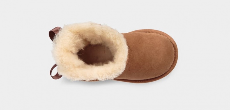 Kozaki Dziecięce Ugg Mini Bailey Bow II Brązowe | SKZ-378261