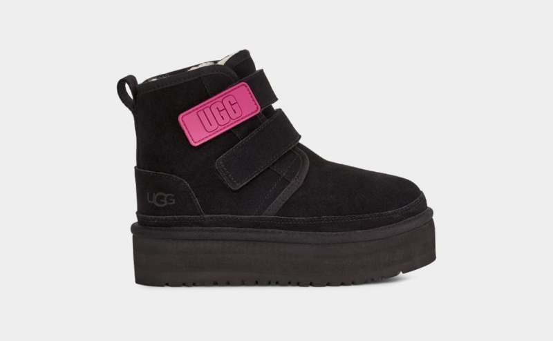 Kozaki Dziecięce Ugg Neumel Czarne | FXT-129605