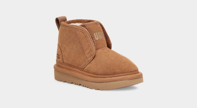 Kozaki Dziecięce Ugg Neumel EZ-Fit Brązowe | EOF-987042