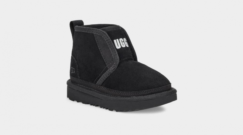 Kozaki Dziecięce Ugg Neumel EZ-Fit Czarne | DVK-083695