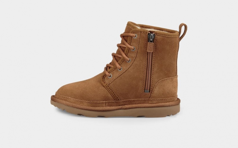 Kozaki Dziecięce Ugg Neumel High Brązowe | LBG-052649