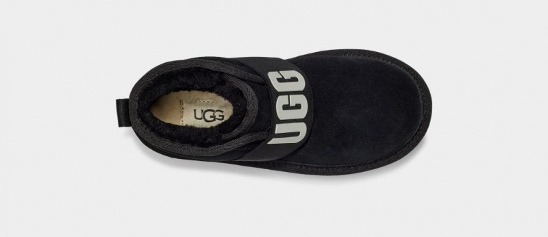 Kozaki Dziecięce Ugg Neumel II Grafiką Czarne | MPK-036579