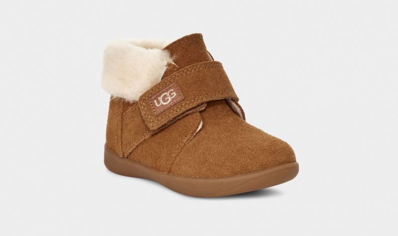 Kozaki Dziecięce Ugg Nolen Brązowe | WHF-409725