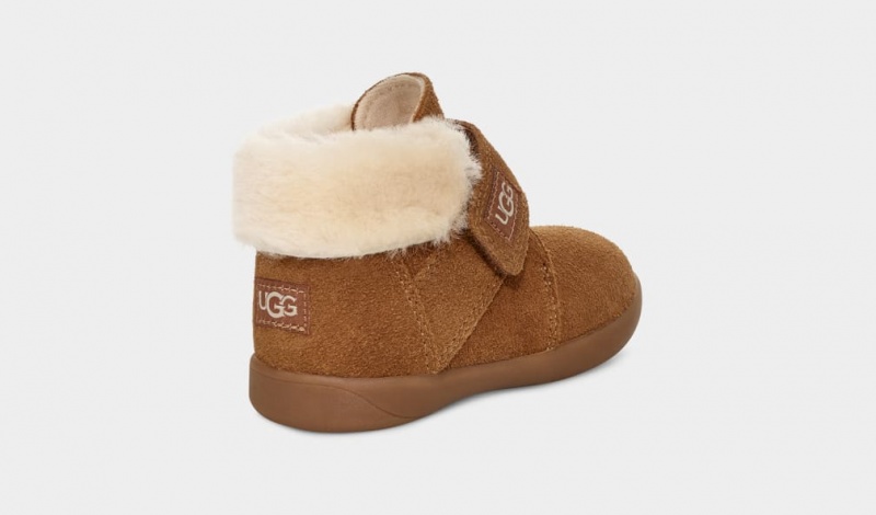 Kozaki Dziecięce Ugg Nolen Brązowe | WHF-409725