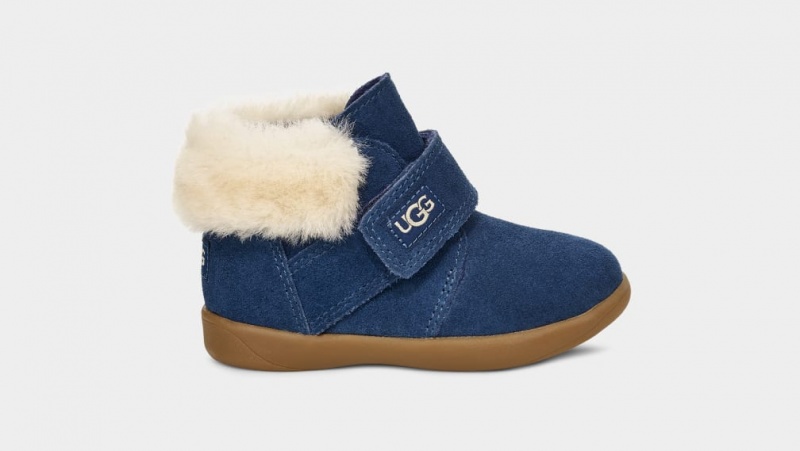 Kozaki Dziecięce Ugg Nolen Granatowe | SUW-247653