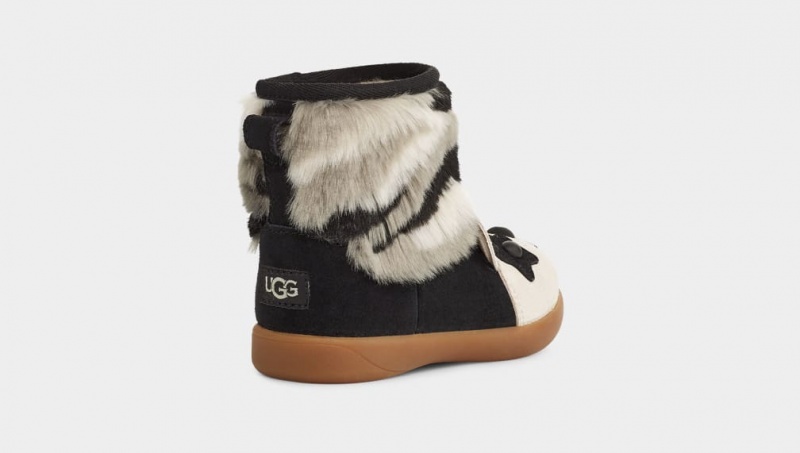 Kozaki Dziecięce Ugg Panda Stuffie Czarne | EUX-014823