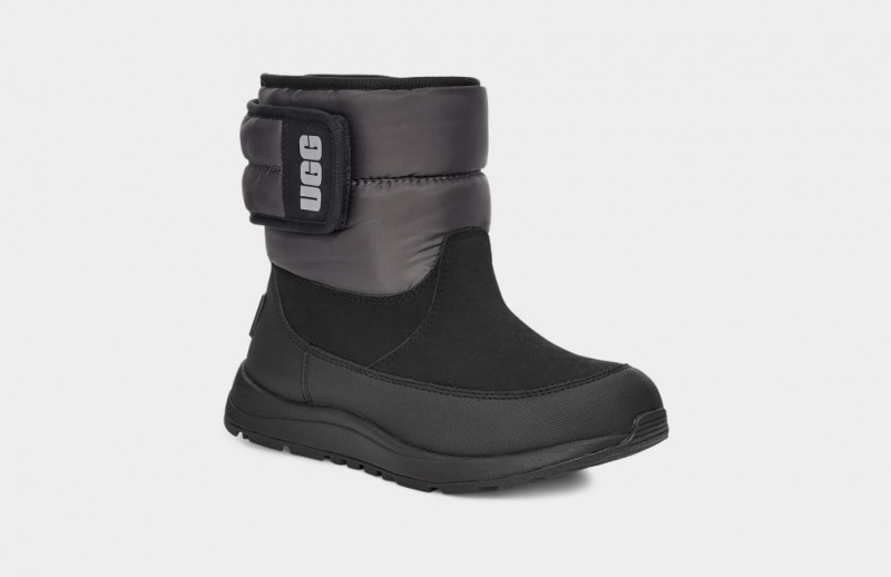 Kozaki Dziecięce Ugg Toty Weather Czarne Szare | WJB-604359