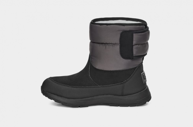 Kozaki Dziecięce Ugg Toty Weather Czarne Szare | WJB-604359